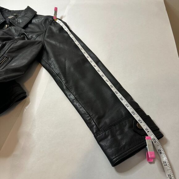 Caslon Classic Black Leather Jacket - Picture 4 of 9